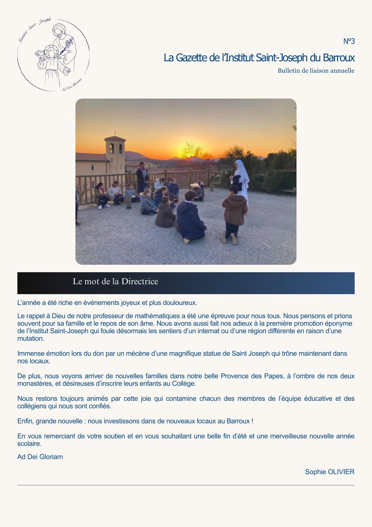 La Gazette de l’Institut – juillet 2026 – photo 1